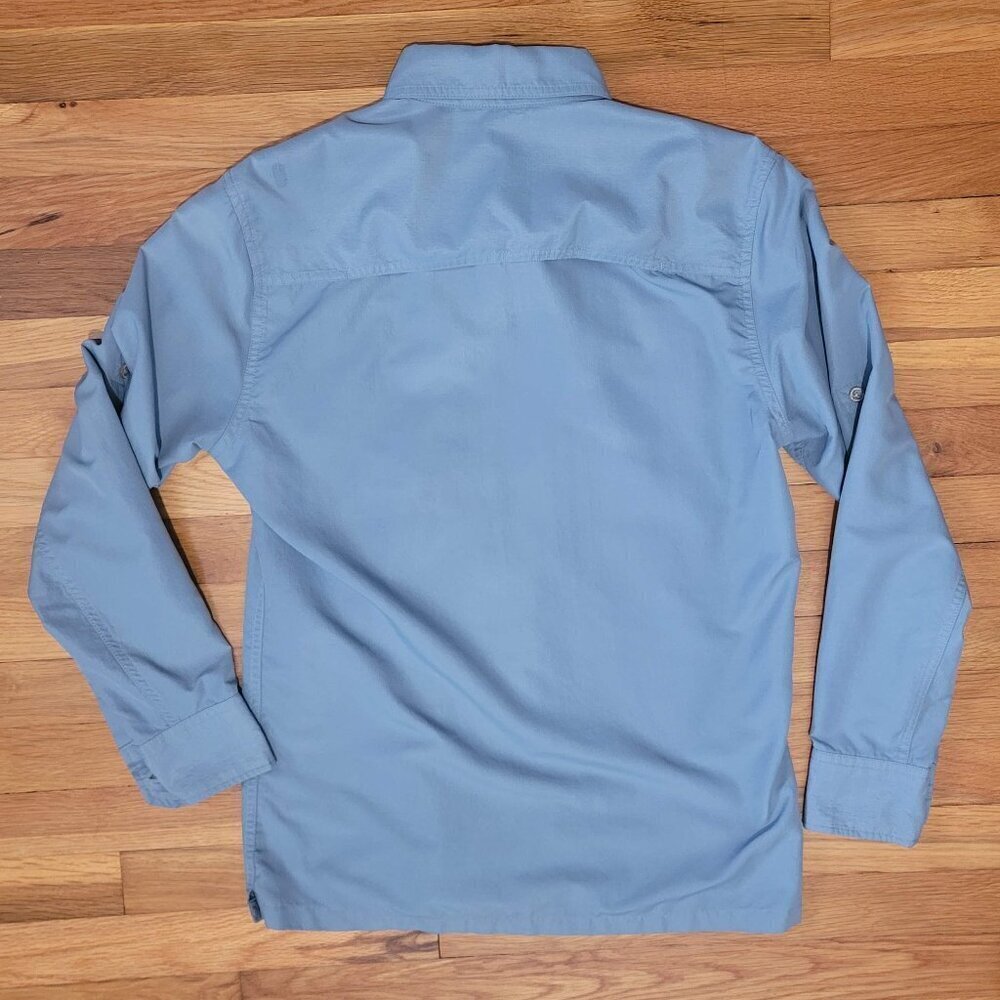 Eddie Bauer Stone Blue Lightweight Longsleeve Button Small S Outdoor Shirt Men's - Picture 2 of 4